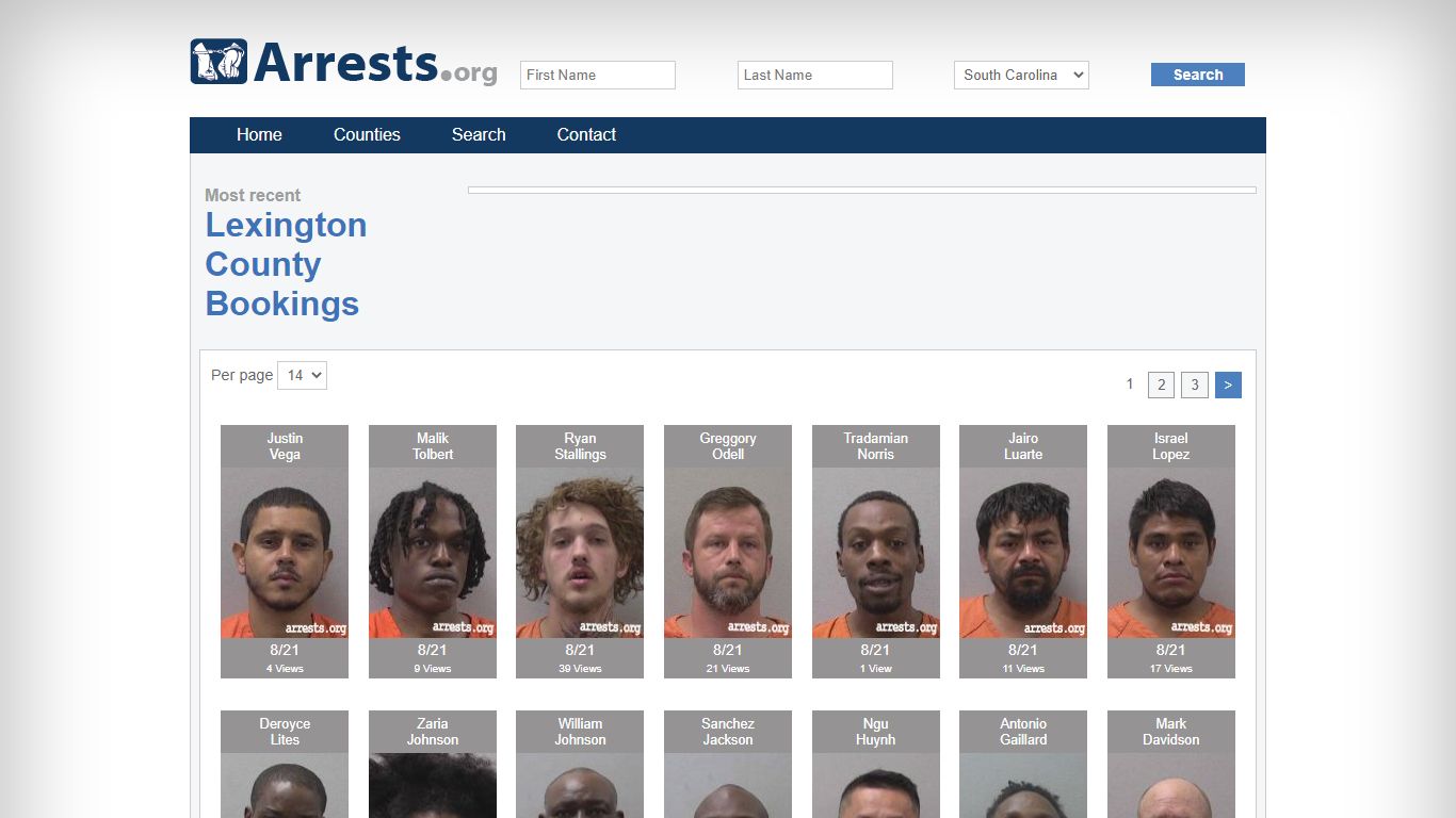 Lexington County Arrests and Inmate Search